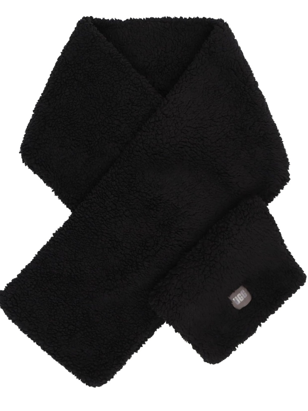 UGG Black Sherpa Scarf - Plush Neck Wrap New